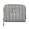 Pung White Black Striped