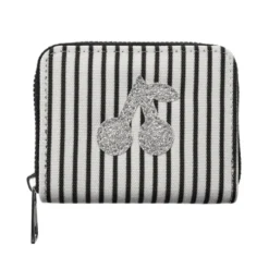 Pung White Black Striped