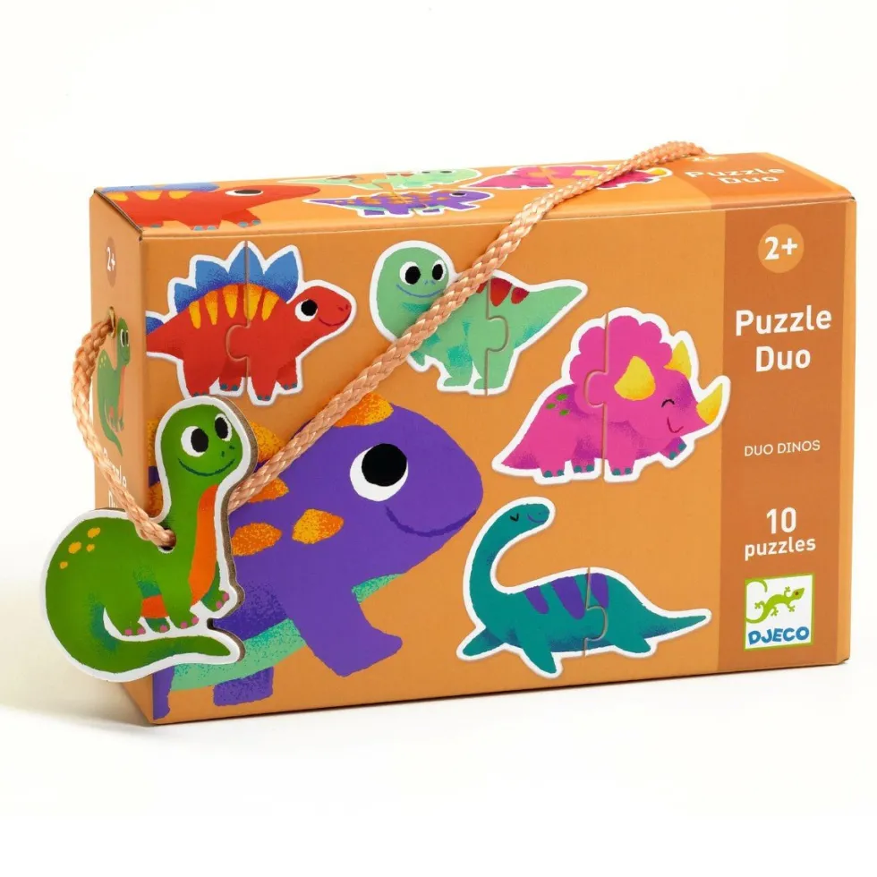 Puzzle Duo med Dinosaur
