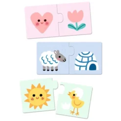 Puzzle Duo med Farver