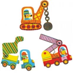 Puzzle Duo med Køretøjer