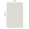 Rektangulær Magnetisk Tavle i Beige (57 x 90 cm)