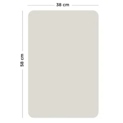 Rektangulær Magnetisk Tavle i Beige (38 x 58 cm)