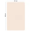 Rektangulær Magnetisk Tavle i Rosa Beige (57 x 90 cm)