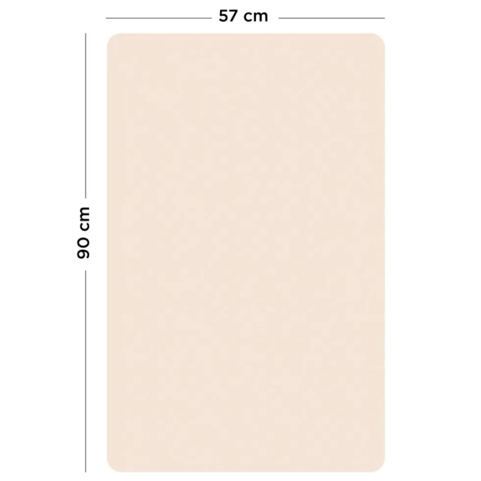 Rektangulær Magnetisk Tavle i Rosa Beige (57 x 90 cm)