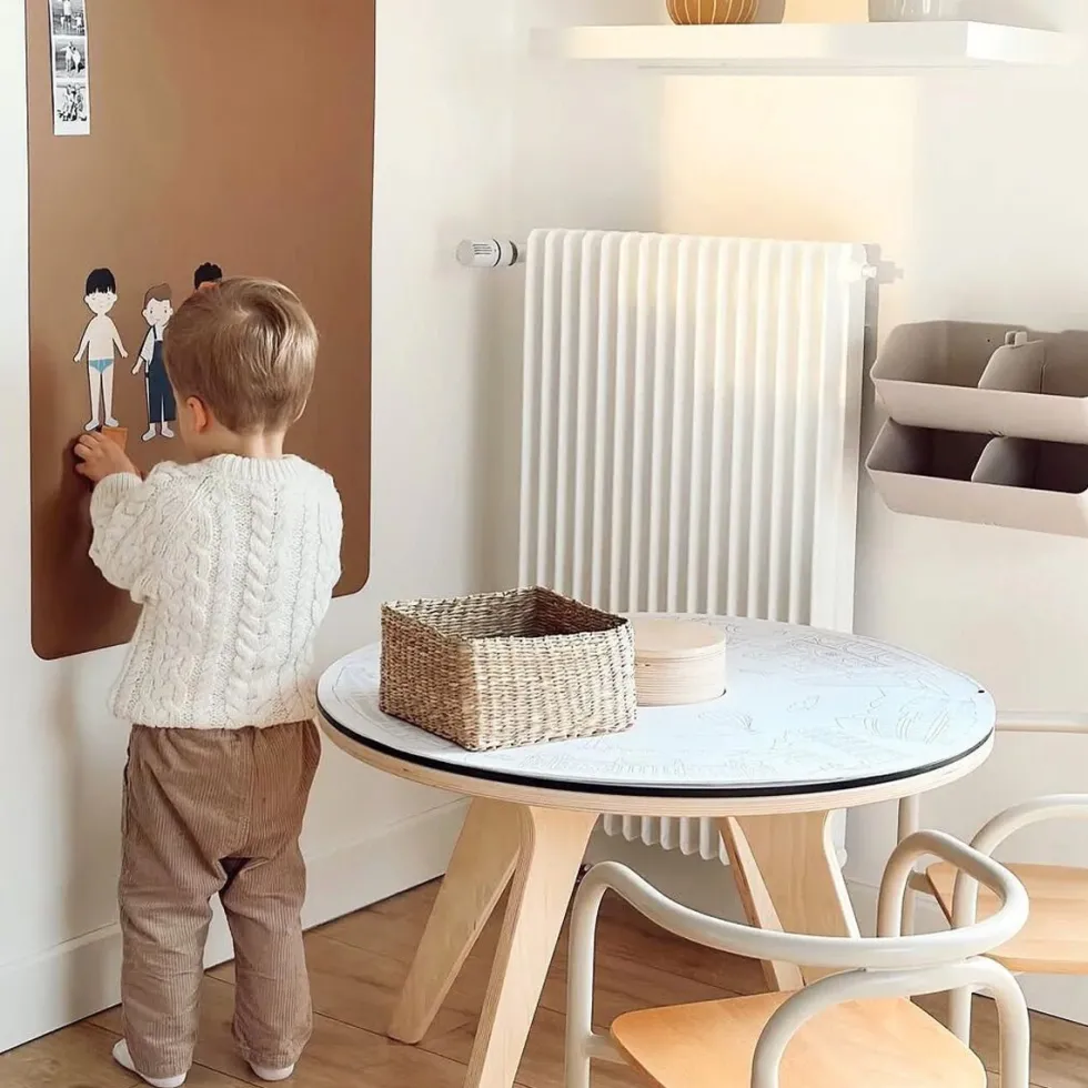 Rektangulær Magnetisk Tavle i Caramel (57 x 90 cm)