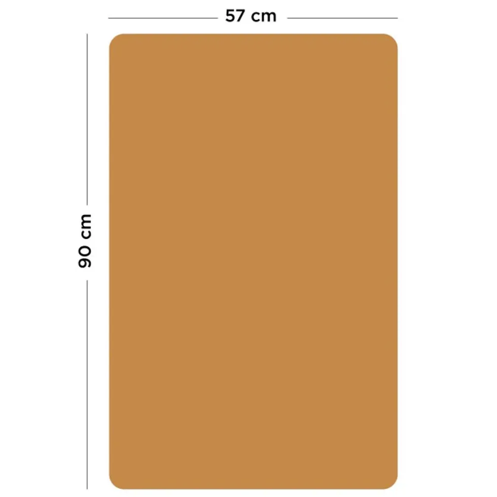 Rektangulær Magnetisk Tavle i Caramel (57 x 90 cm)