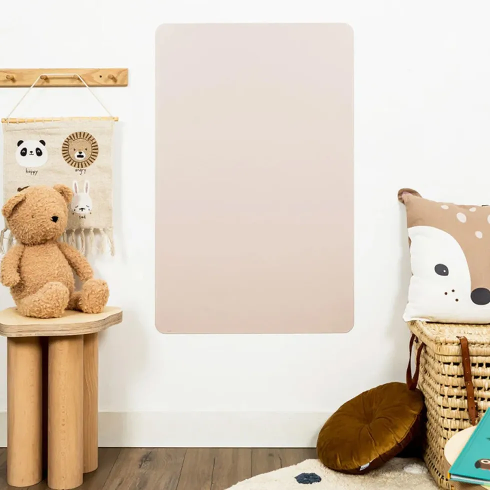 Rektangulær Magnetisk Tavle i Rosa Beige (38 x 58 cm)