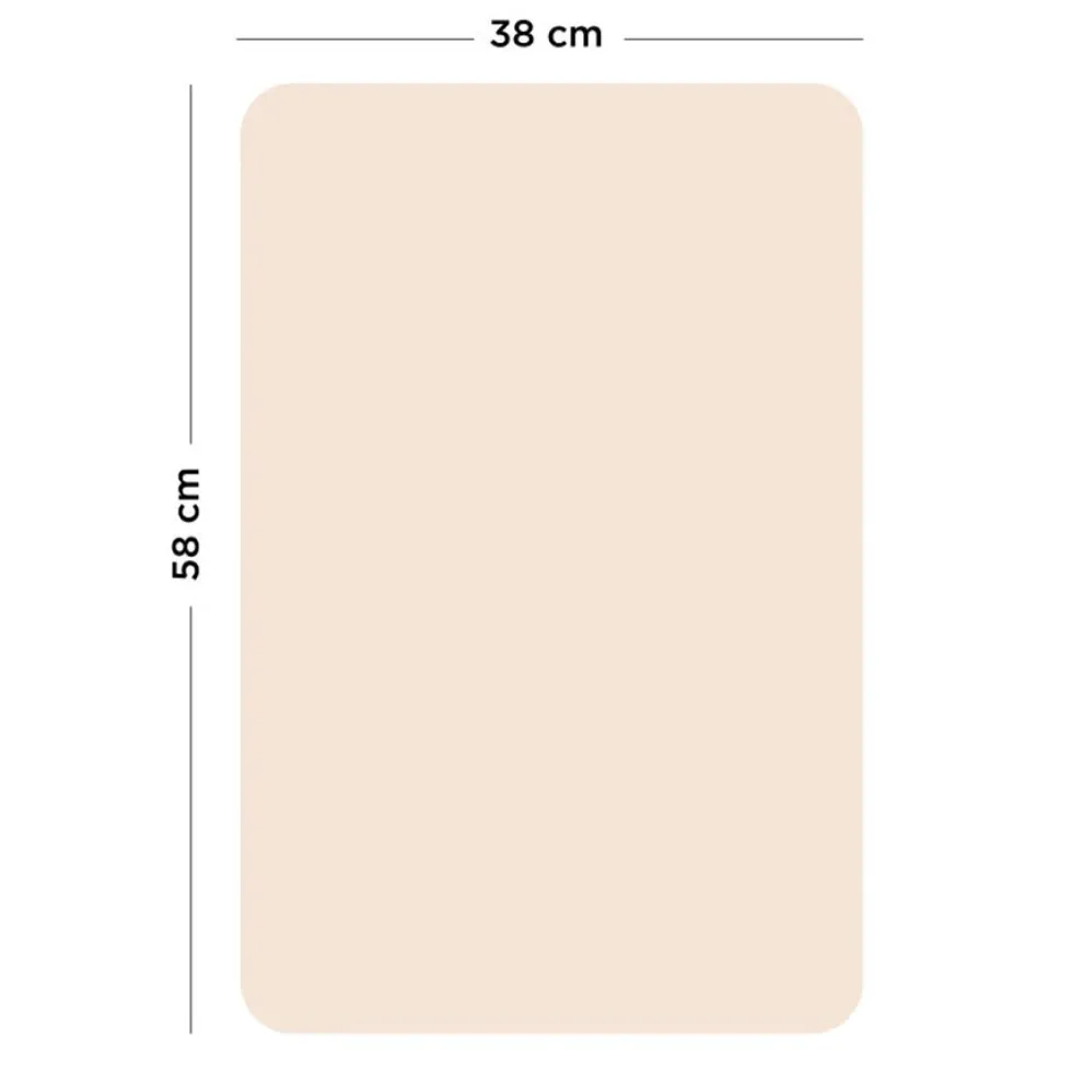 Rektangulær Magnetisk Tavle i Rosa Beige (38 x 58 cm)