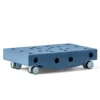 Rullebræt Deep Blue/Sky Blue (5 dele)