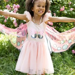 Secret Butterfly Paillet Kjole Med Vinger -6 (str 5)