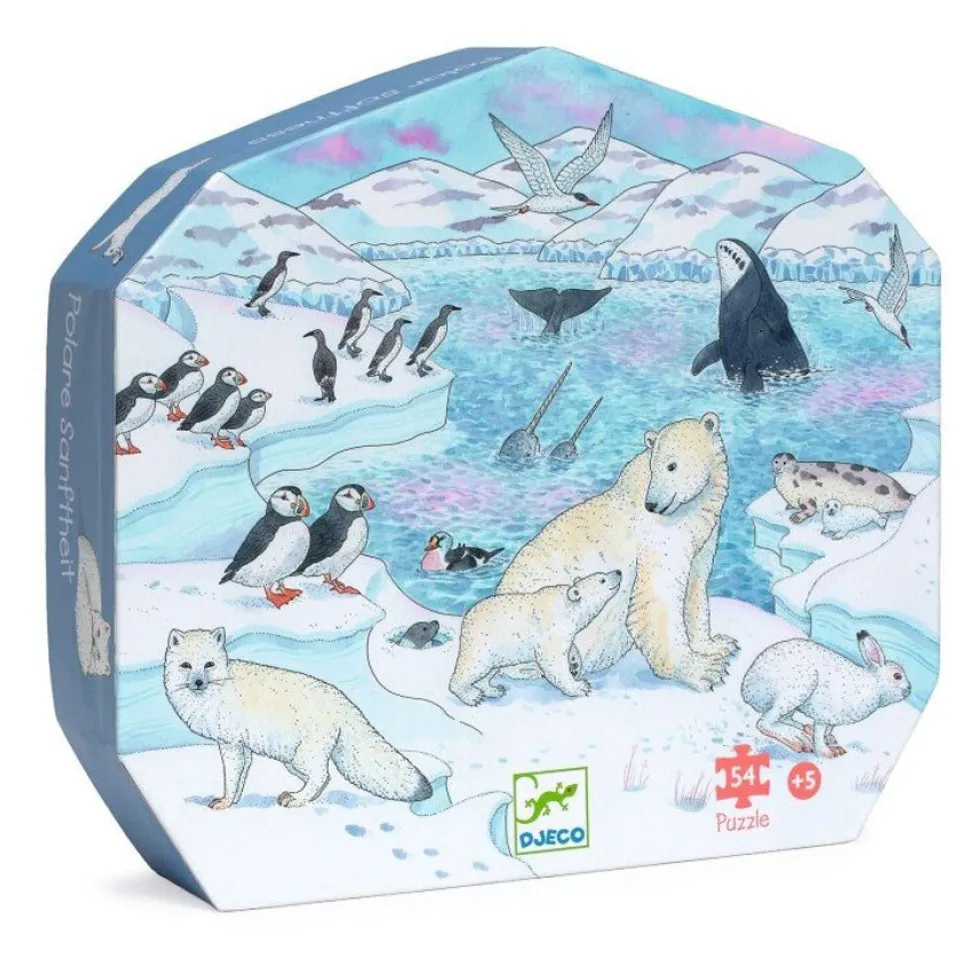 Silhuet Puslespil med Polar (54 Brikker)