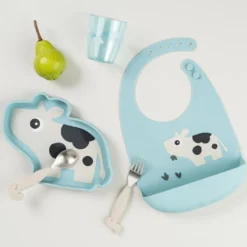 Silikone Hagesmæk Dottie Blue
