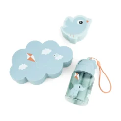 Snackbox Og Madkasse Med Drikkedunk Playground Blue
