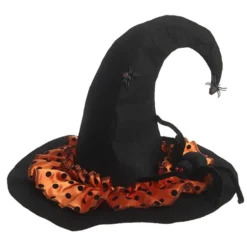 Sort Heksehat Med Edderkopper, Halloween