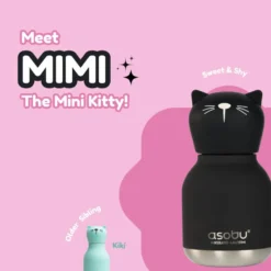 Sort Kat Mini Besties Drikkeflaske (200 ml)