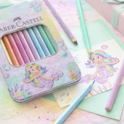 Sparkle Jumbo Farveblyanter i Pastel (10 stk)