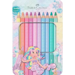 Sparkle Jumbo Farveblyanter i Pastel (10 stk)