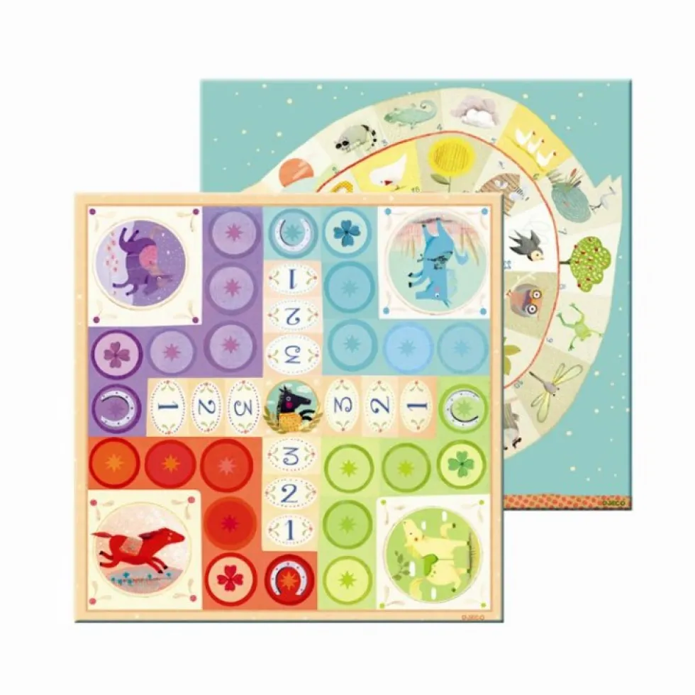 Spilkuffert med Gåsespillet og Ludo