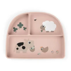 Stick & Stay Rumopdelt Tallerken Tiny Farm Powder