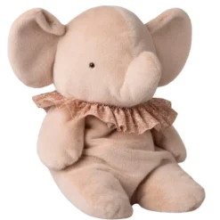 Stor Elefant Plys i Lyserød