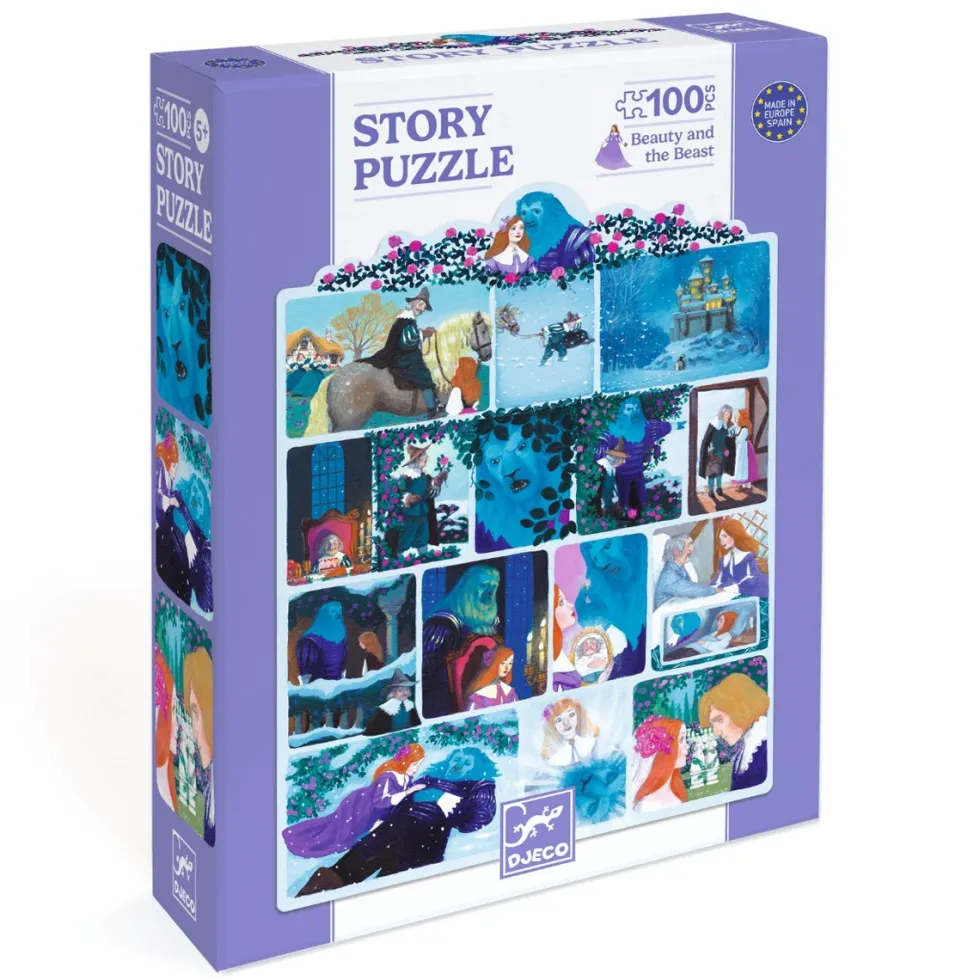 Story Puzzle Skønheden Og Udyret 100 Brikker