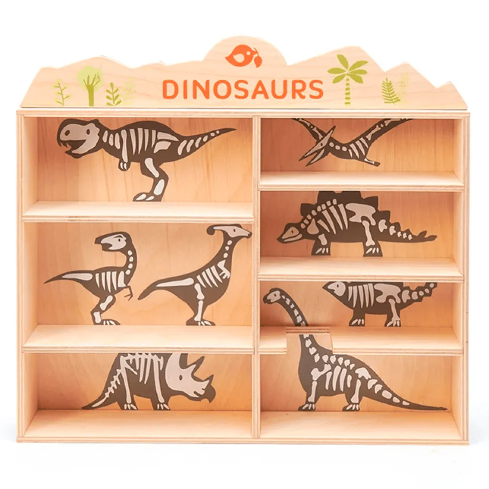 Sættekasse Med 8 Trædyr Dinosaurer