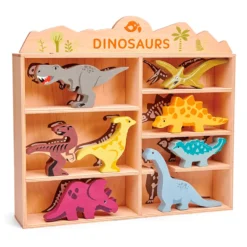 Sættekasse Med 8 Trædyr Dinosaurer