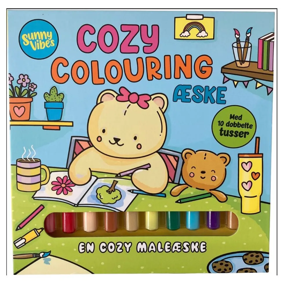 Sunny Vibes: Cozy Colouring Æske