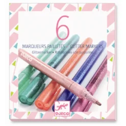 Sweet Glitter Markers (6 stk)
