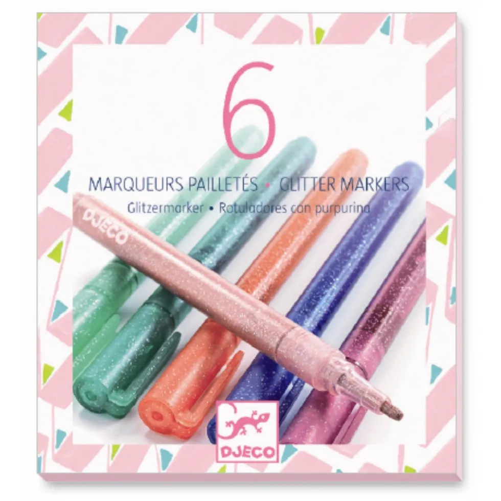 Sweet Glitter Markers (6 stk)