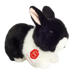 Teddy Hermann, hare sort/hvid, 23 cm