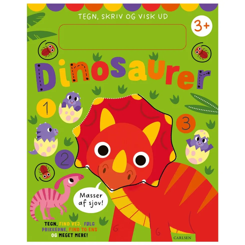 Tegn Skriv Og Visk Ud Dinosaurer