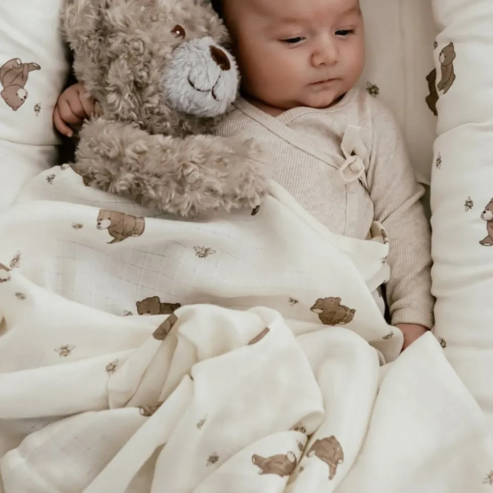 That's Mine Jana muslin svøb, bears and bees