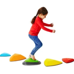 Trædesten Med Bouncing Sten