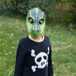T-Rex Dino Maske Grøn