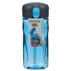 Tritan Quick Flip Flaske i Blå (520 ml)