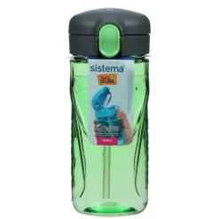 Tritan Quick Flip Flaske i Grøn (520 ml)