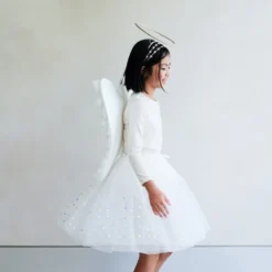 Tylskørt Long Angel Hvid