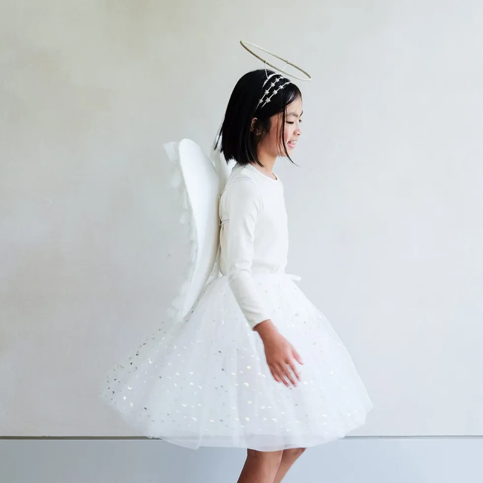 Tylskørt Long Angel Hvid