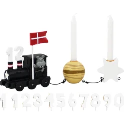 Vægten Fødselsdagstog Med Planet Og Stjerne