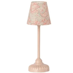 Vintage Gulvlampe til Maileg Mus i Rosa