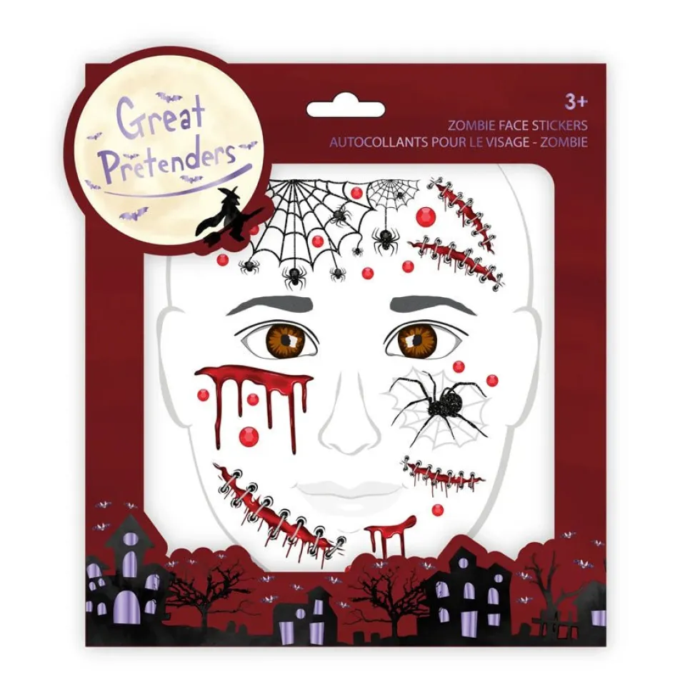 Zombie Ansigts Stickers